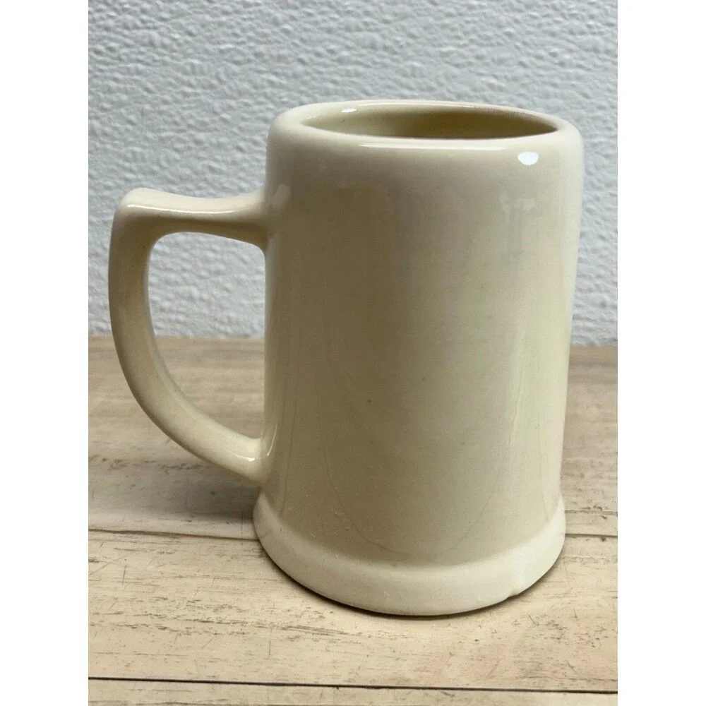 Vtg Scala Glass Ceramic Captain Morgan Beer Coffee Mug Made In USA